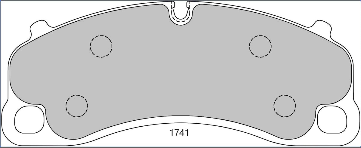Porsche 992 GT3 4.0 with steel discs Front Performance Brake Pads 1741