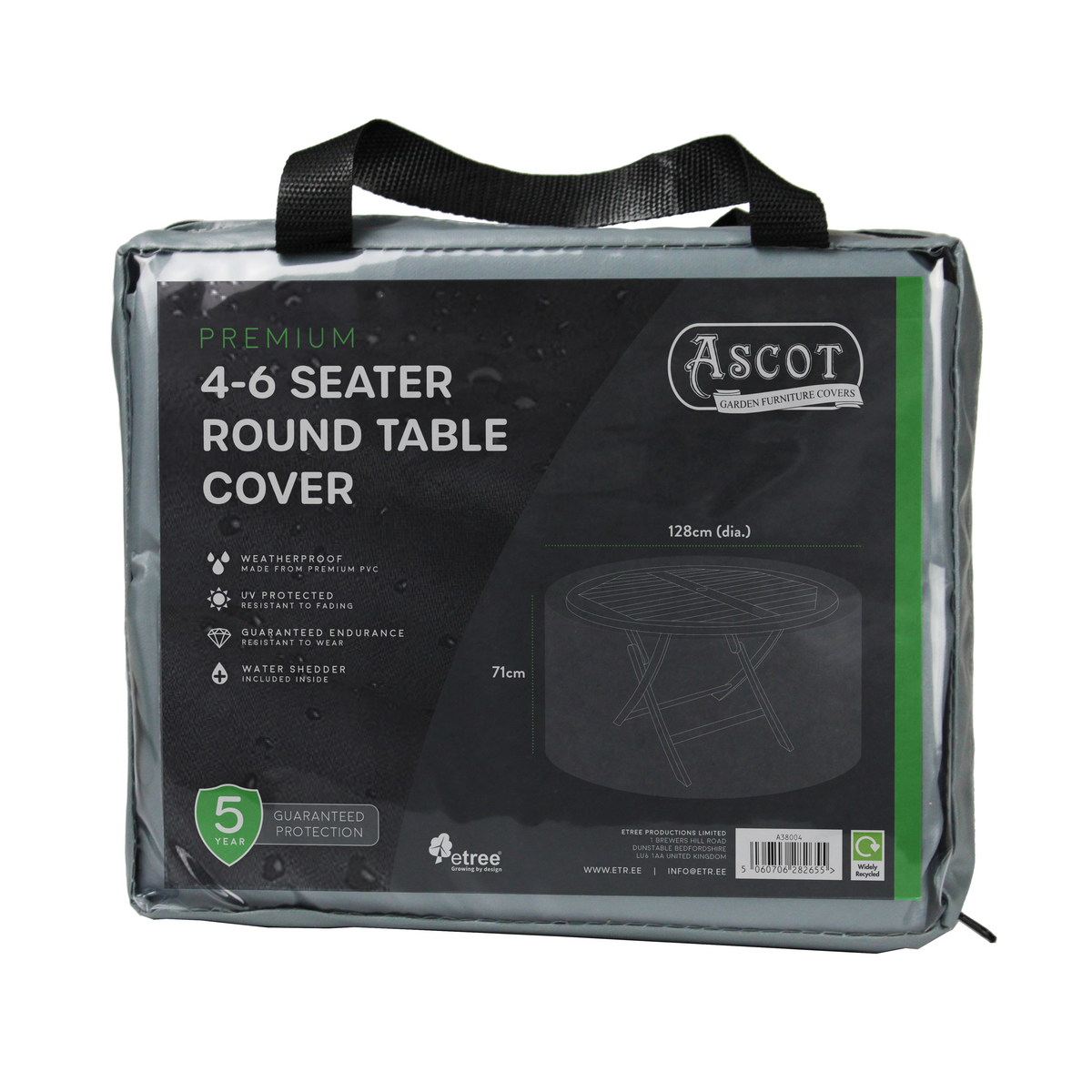 Premium 4-6 Seater Round table cover - 128 (Dia.)X 71(H) cm