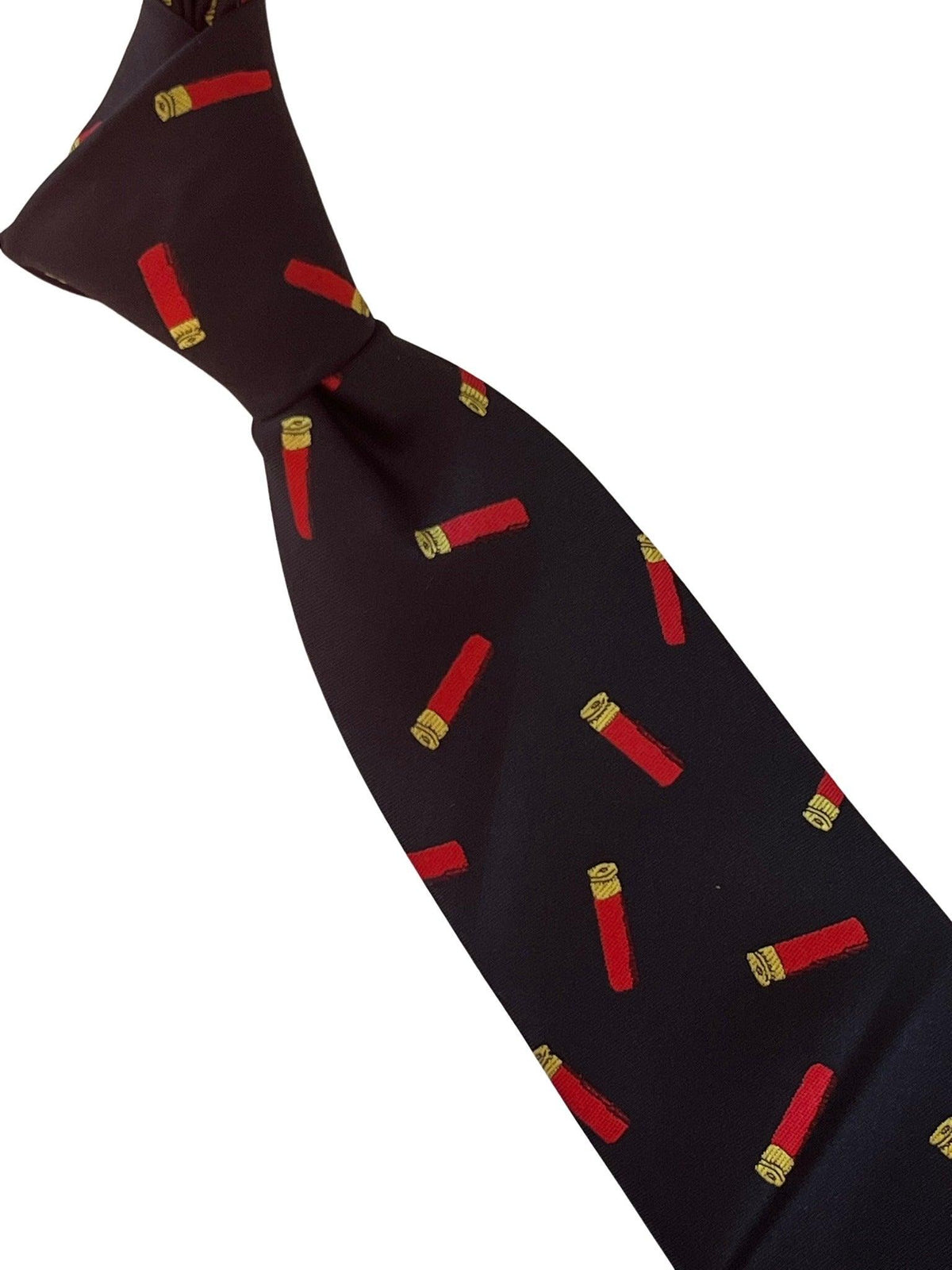 black tie with shooting cartridge hunting design