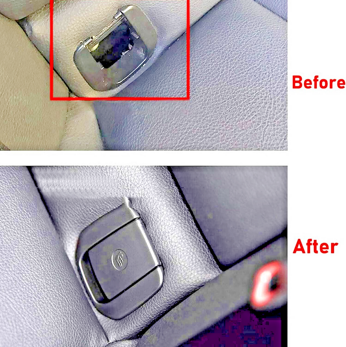 BMW Rear Childs Seat Fitting ISOFIX Trim Cover Flap in Black OE 17949110 7319686