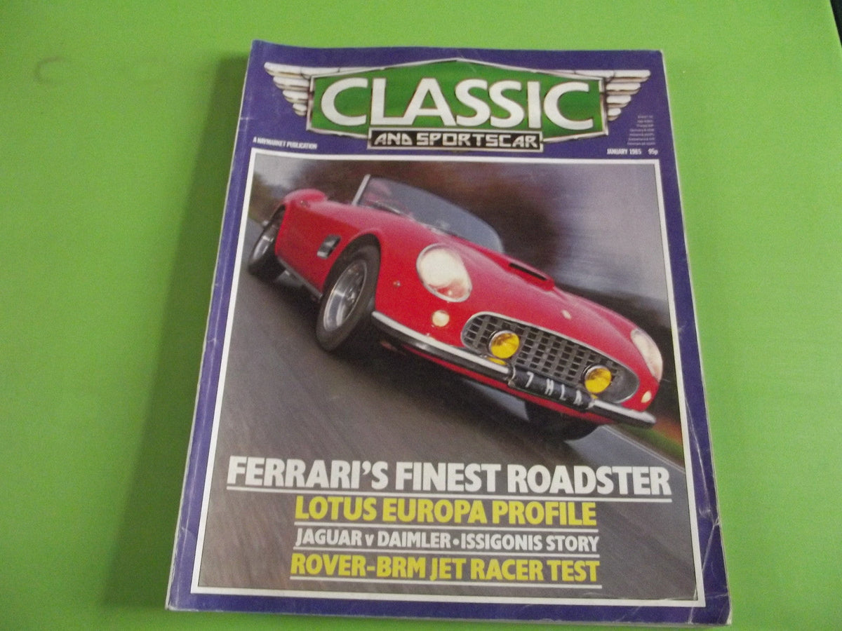 CLASSIC AND SPORTSCAR MAGAZINE JANUARY 1985 #c1