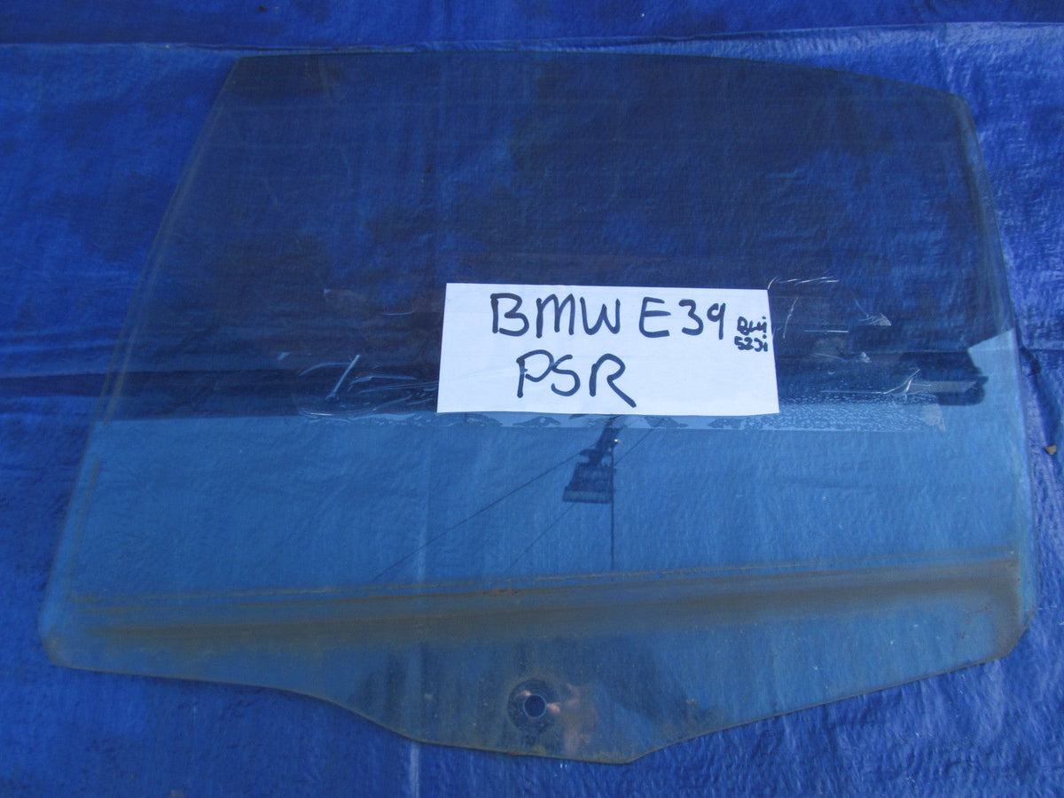 DOOR WINDOW GLASS REAR LEFT N/S from E39 BMW 523i SE SALOON