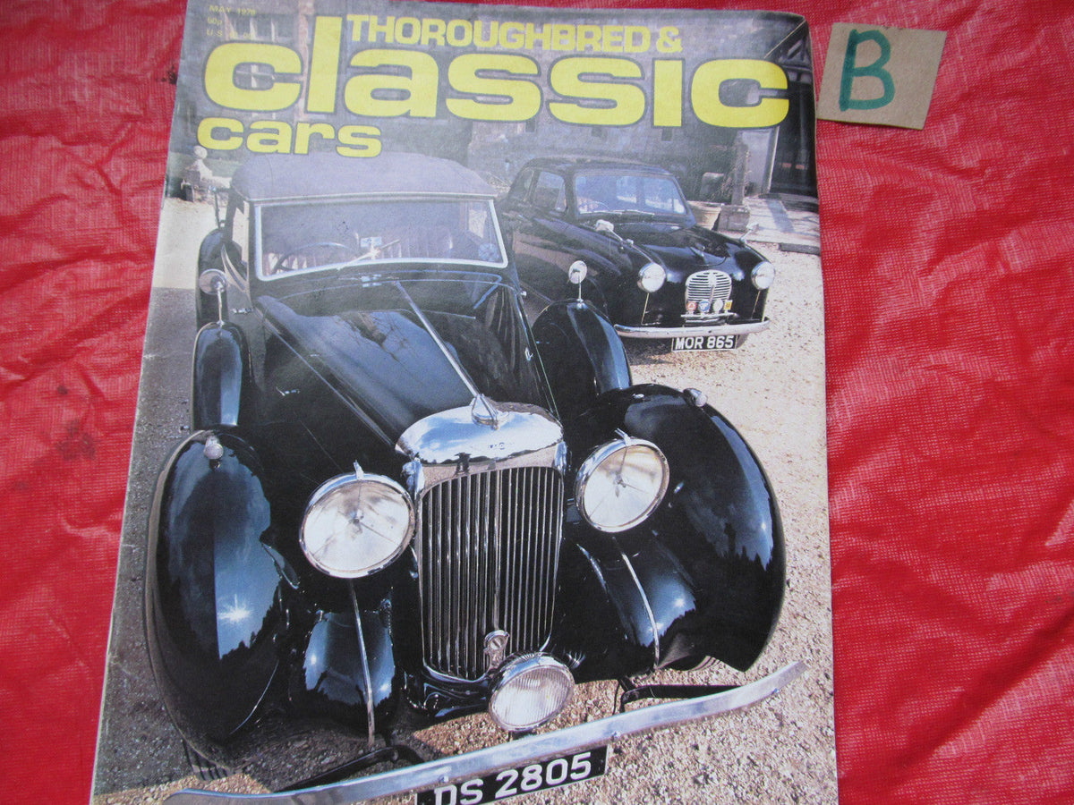 THOROUGHBRED & CLASSIC MAGAZINE May 1978 BETA 2000HPE-CELICA-LAGONDA V12-AUCTION