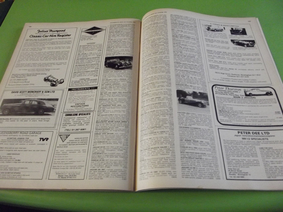 THOROUGHBRED AND CLASSIC CARS MAGAZINE NOVEMBER 1979 #C4