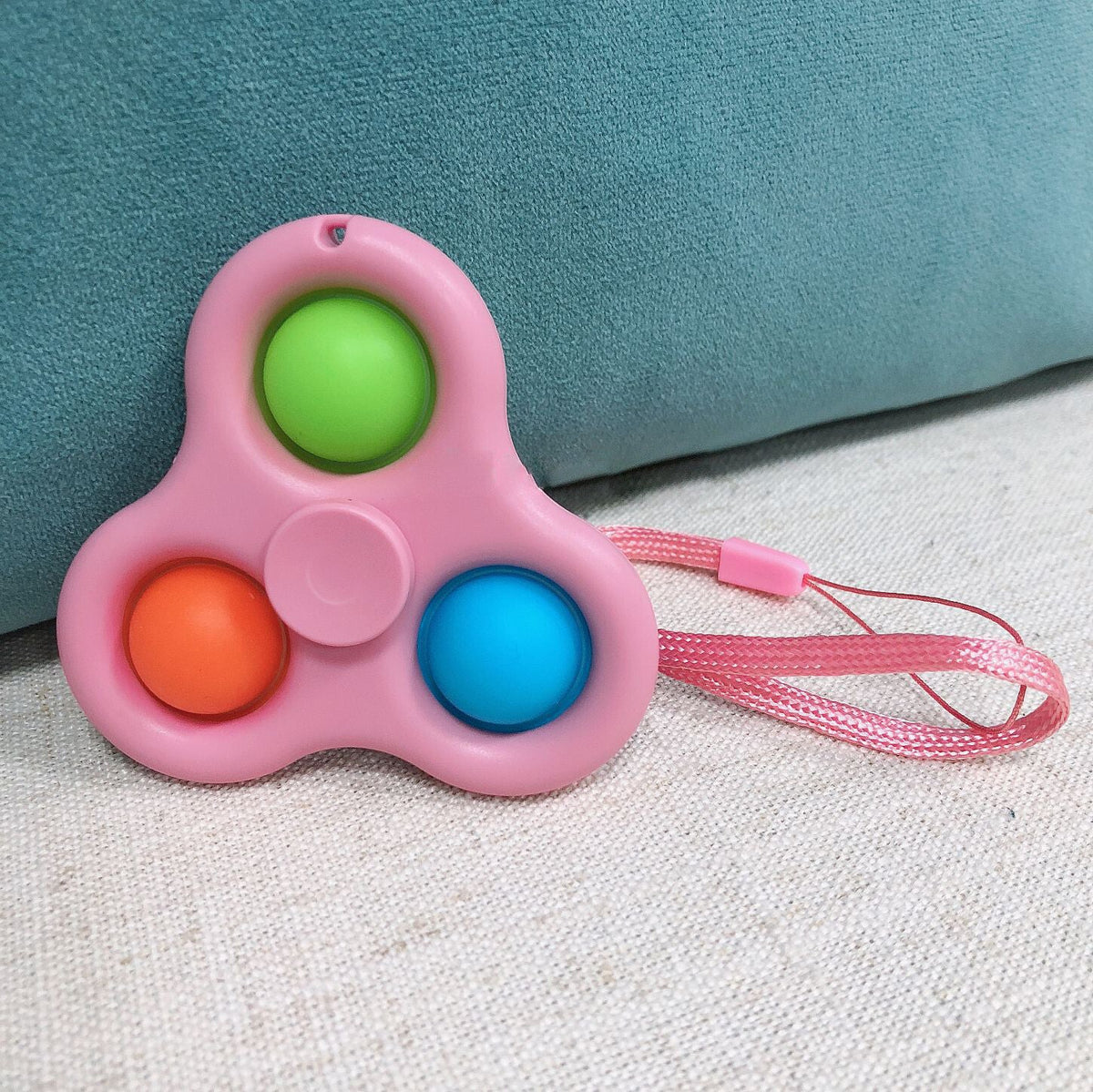 Simple Dimple Pop It Push Fidget Spinner Bubble Sensory Autism Toy Stress Relief