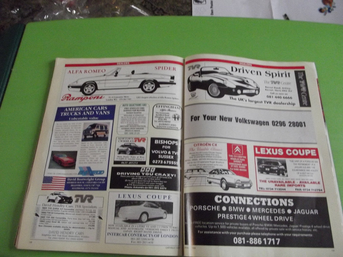 CAR MAGAZINE MARCH 1993 #c1