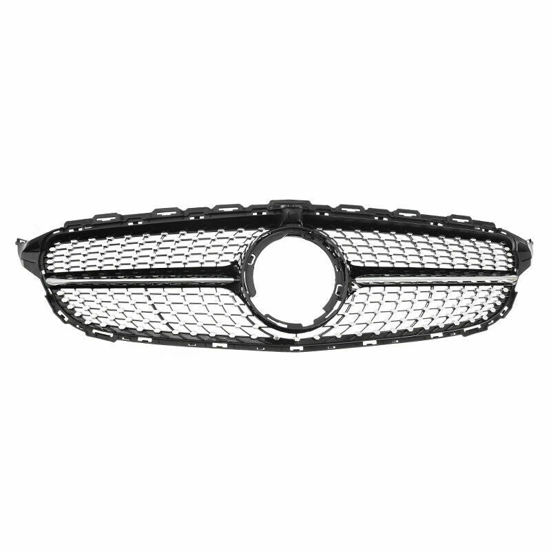 MERCEDES W205 C CLASS DIAMOND GRILLE AMG BLACK STYLE W205 2015-2018 GRILL
