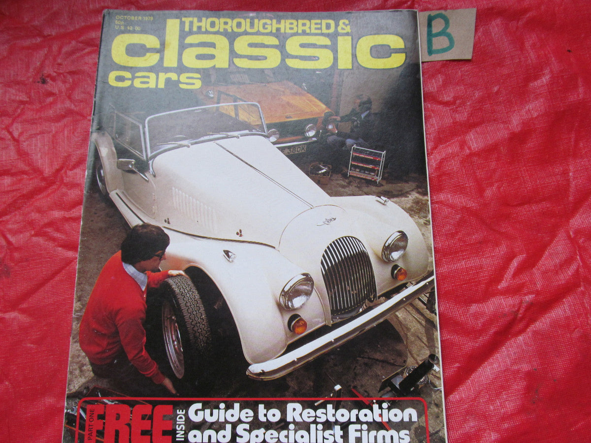 THOROUGHBRED & CLASSIC MAGAZINE October 1978 DOUBLE ISSUE SPECIAL-RESTORATION