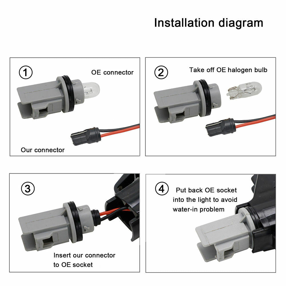 MINI R56 LED Side Indicator Clear Lens Repeater Lights R55 R57 R58 R59