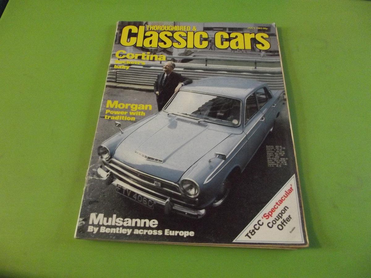 THOROUGHBRED AND CLASSIC CARS MAGAZINE JULY 1983 #C4