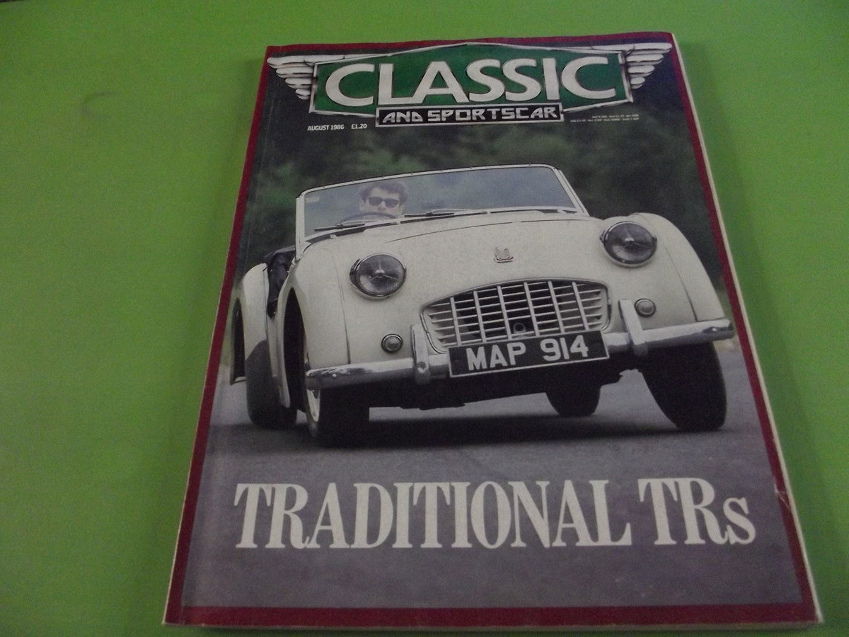 CLASSIC AND SPORTSCAR MAGAZINE AUGUST 1986 #c1