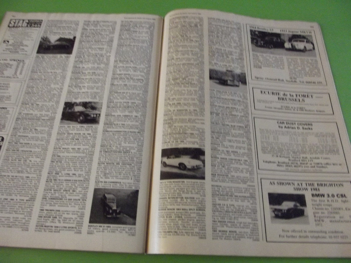 THOROUGHBRED AND CLASSIC CARS MAGAZINE AUGUST 1982 #C4