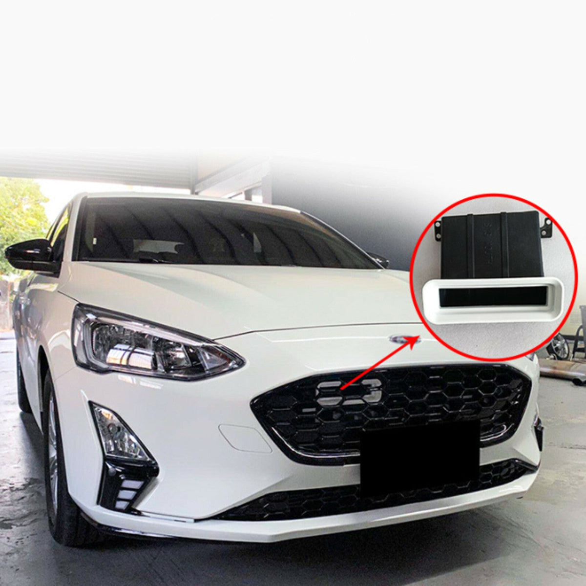 Big Mouth Ram Air Intake Fit Focus Mk3 RS / ST Turbo Models 2012-2018 WHITE
