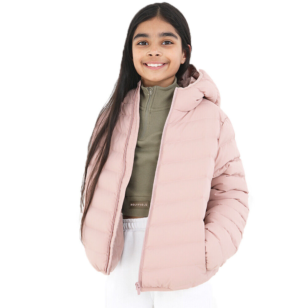 Kids Girls GRANTPLAIN Padded Hooded Jacket with Gradient Effect Fade