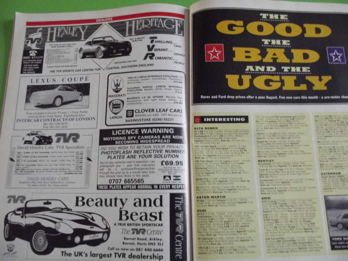 CAR MAGAZINE NOVEMBER 1992 #c1