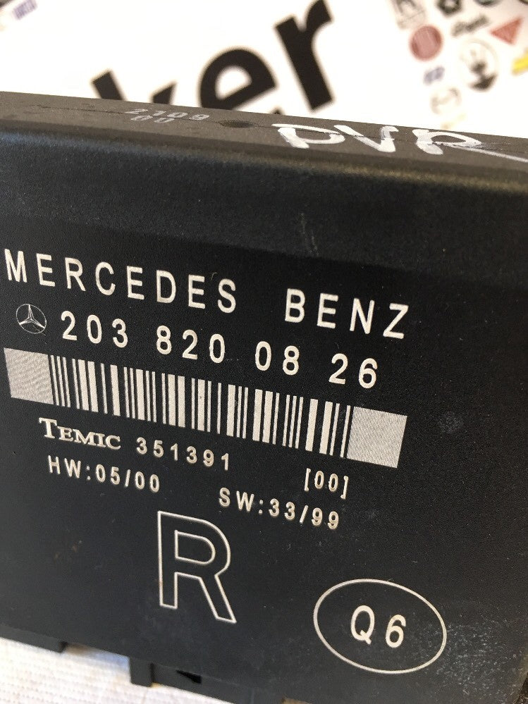 Door Control Module 2038200826 Rear Right Side From Mercedes C Class W203 00-05