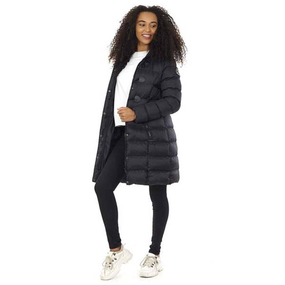 Womens Wizard Padded Hooded Long Jacket