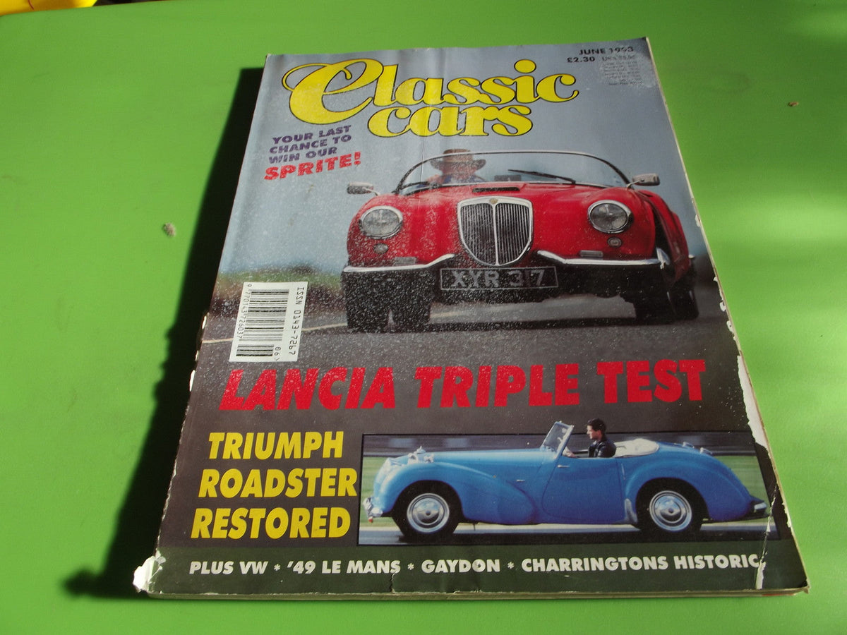 CLASSIC CARS MAGAZINE JUNE 1993 #c3