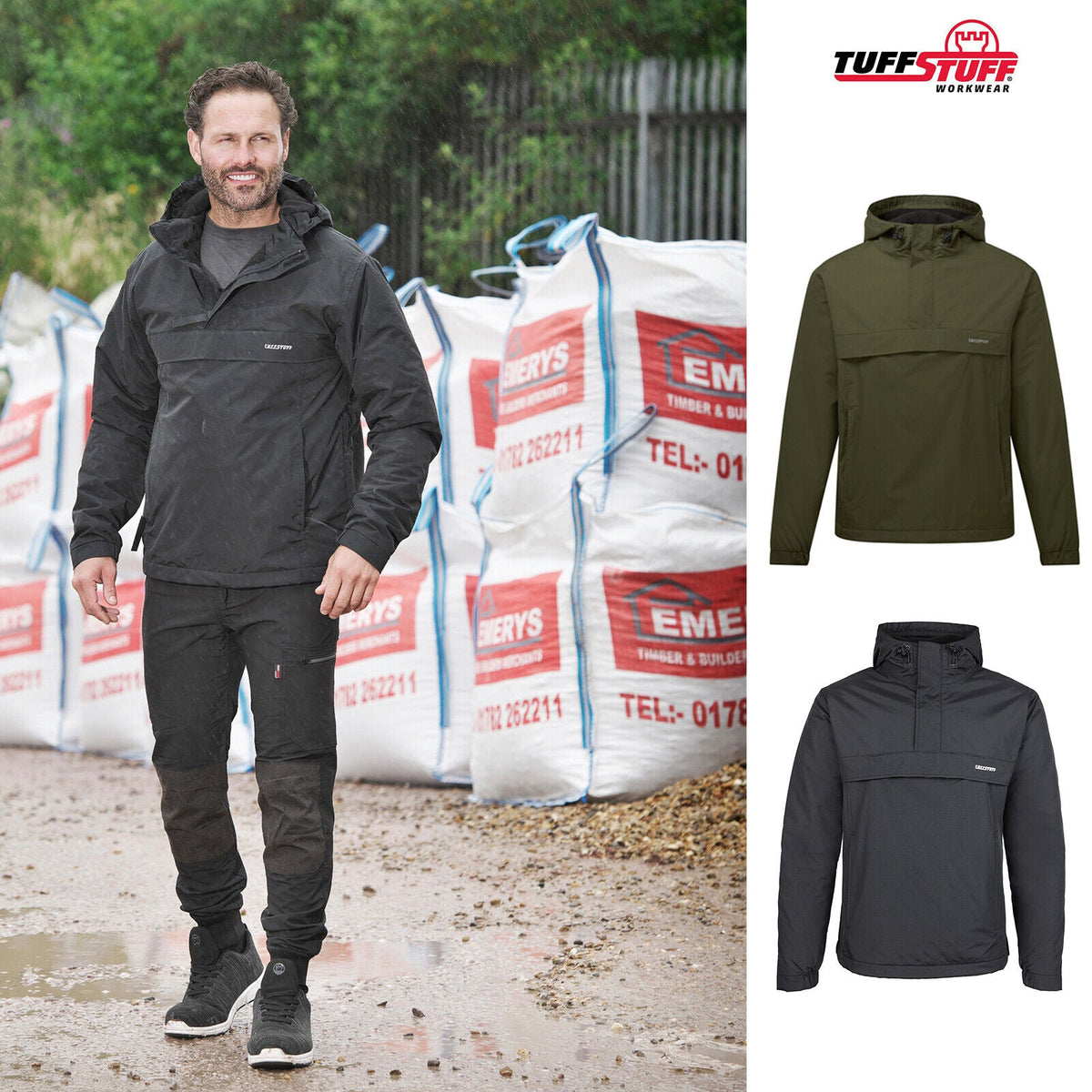 Mens Sutherland Waterproof Windbreaker Hooded Top