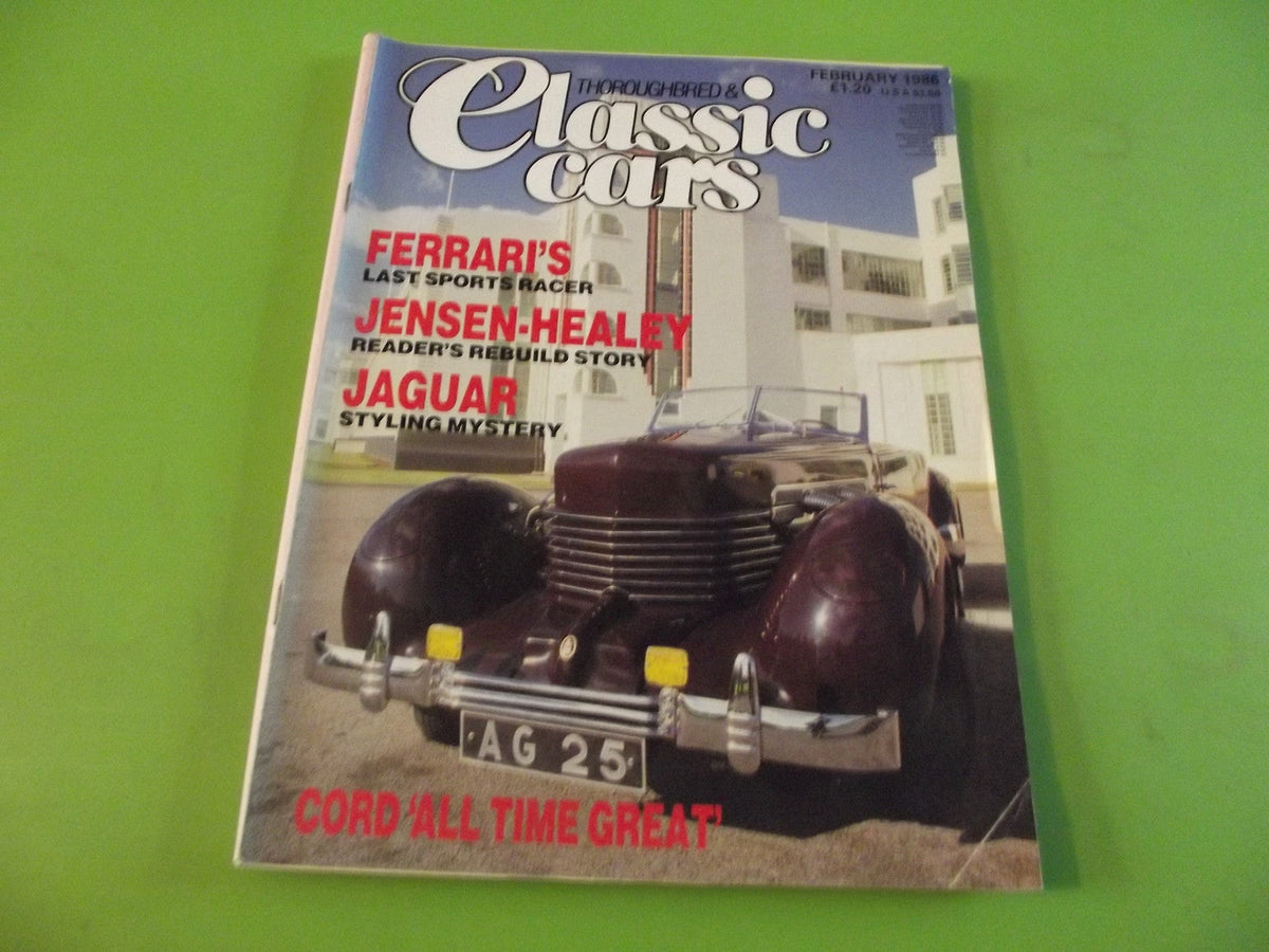 THOROUGHBRED AND CLASSIC CARS MAGAZINE FEBRUARY 1986 #C4