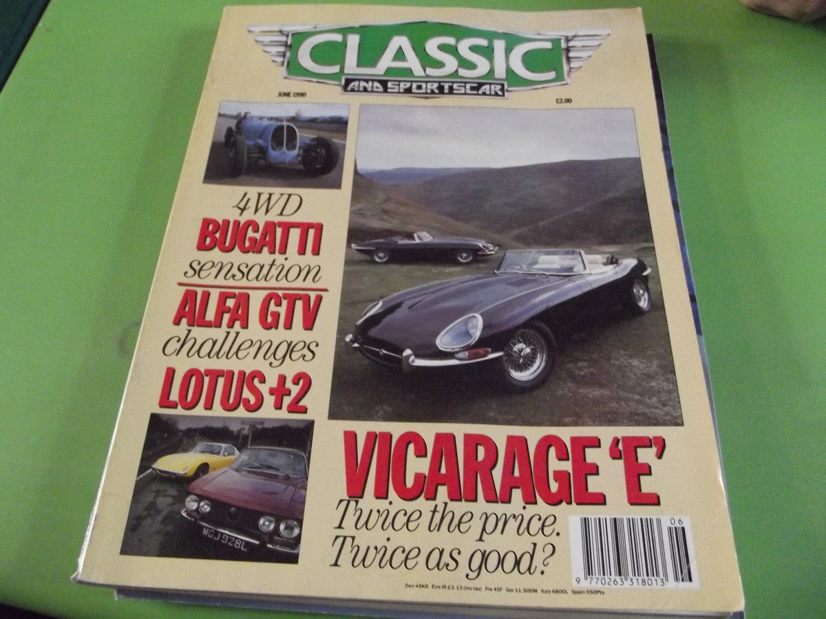 CLASSIC AND SPORTSCAR MAGAZINE JUNE 1990 #c1