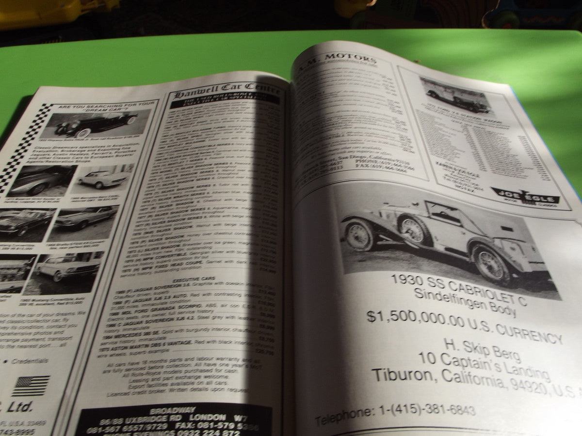 CLASSIC CARS MAGAZINE JULY 1991 #c3