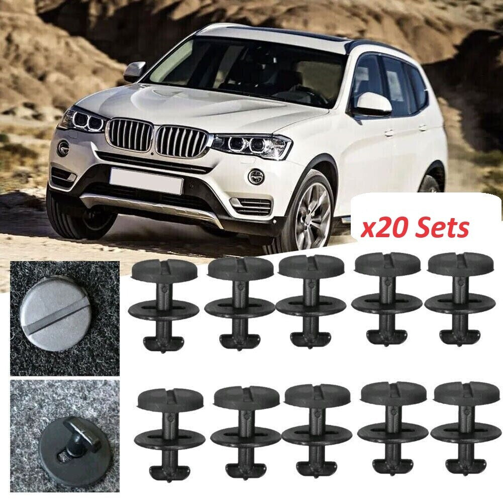 MINI Floor Mat Carpet Twist Clips x20 Compatible with R50,R52,R53 2001-08