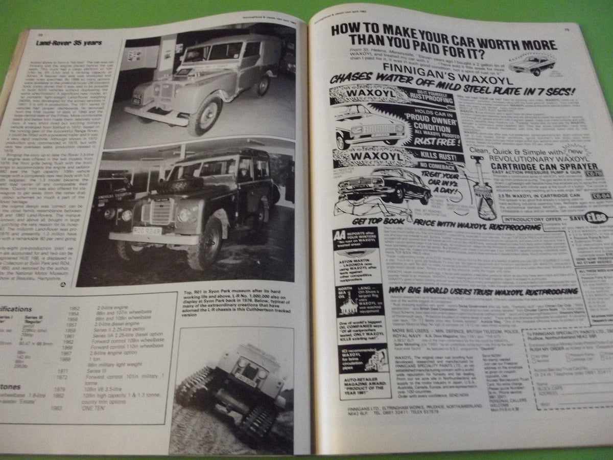 THOROUGHBRED AND CLASSIC CARS MAGAZINE AUGUST 1983 #C4