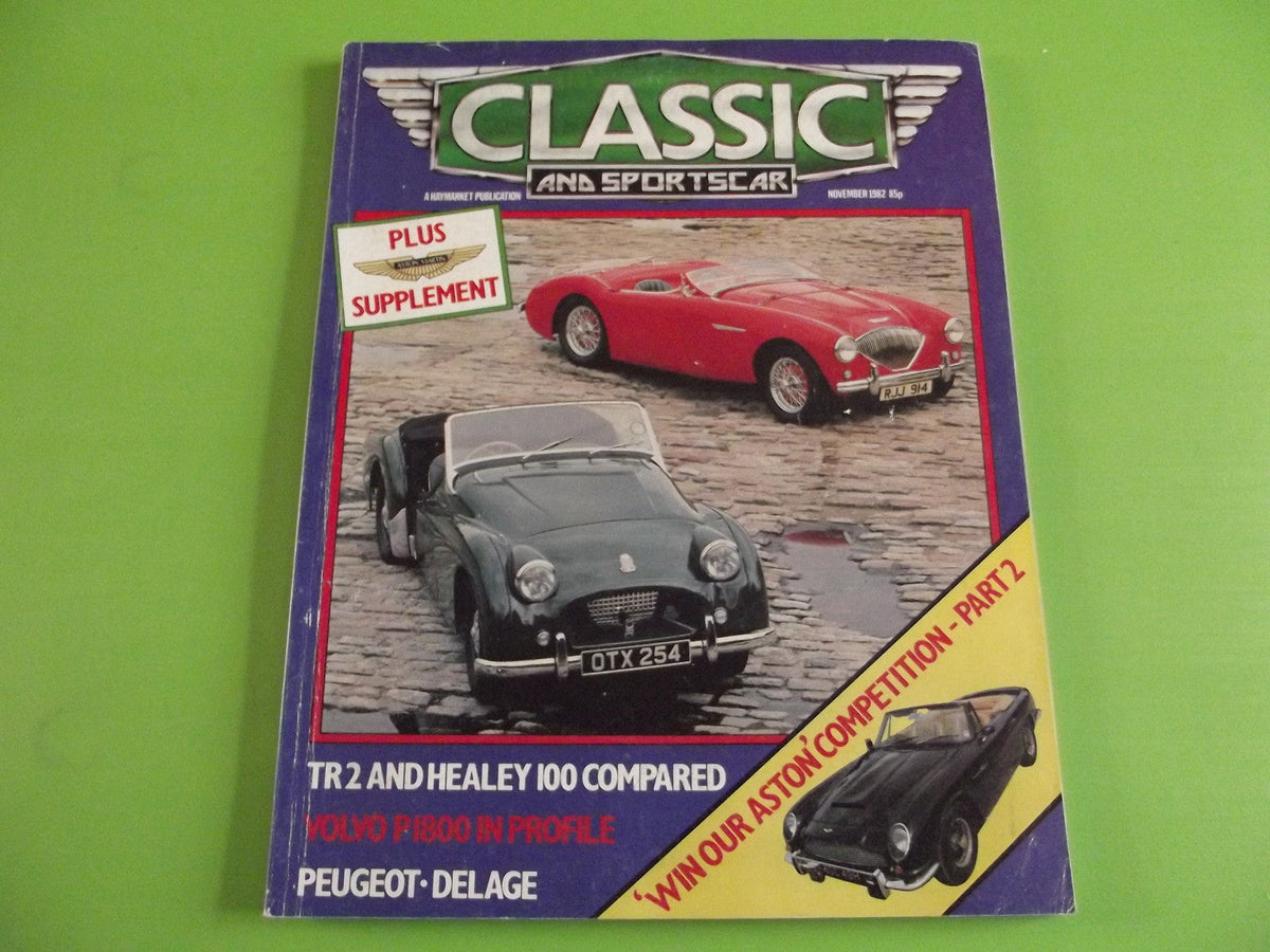 CLASSIC AND SPORTSCAR MAGAZINE NOVEMBER 1982 #c1