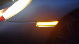 PORSCHE 996 , 911 CLEAR DYNAMIC LED SIDE INDICATOR REPEATER LIGHTS