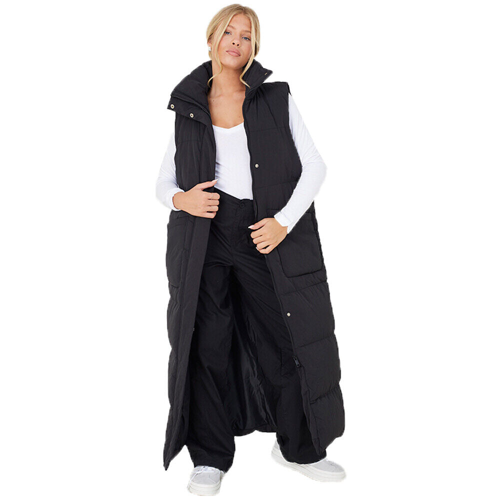 Womens TONEY Padded Puffer Extra Long Gilet