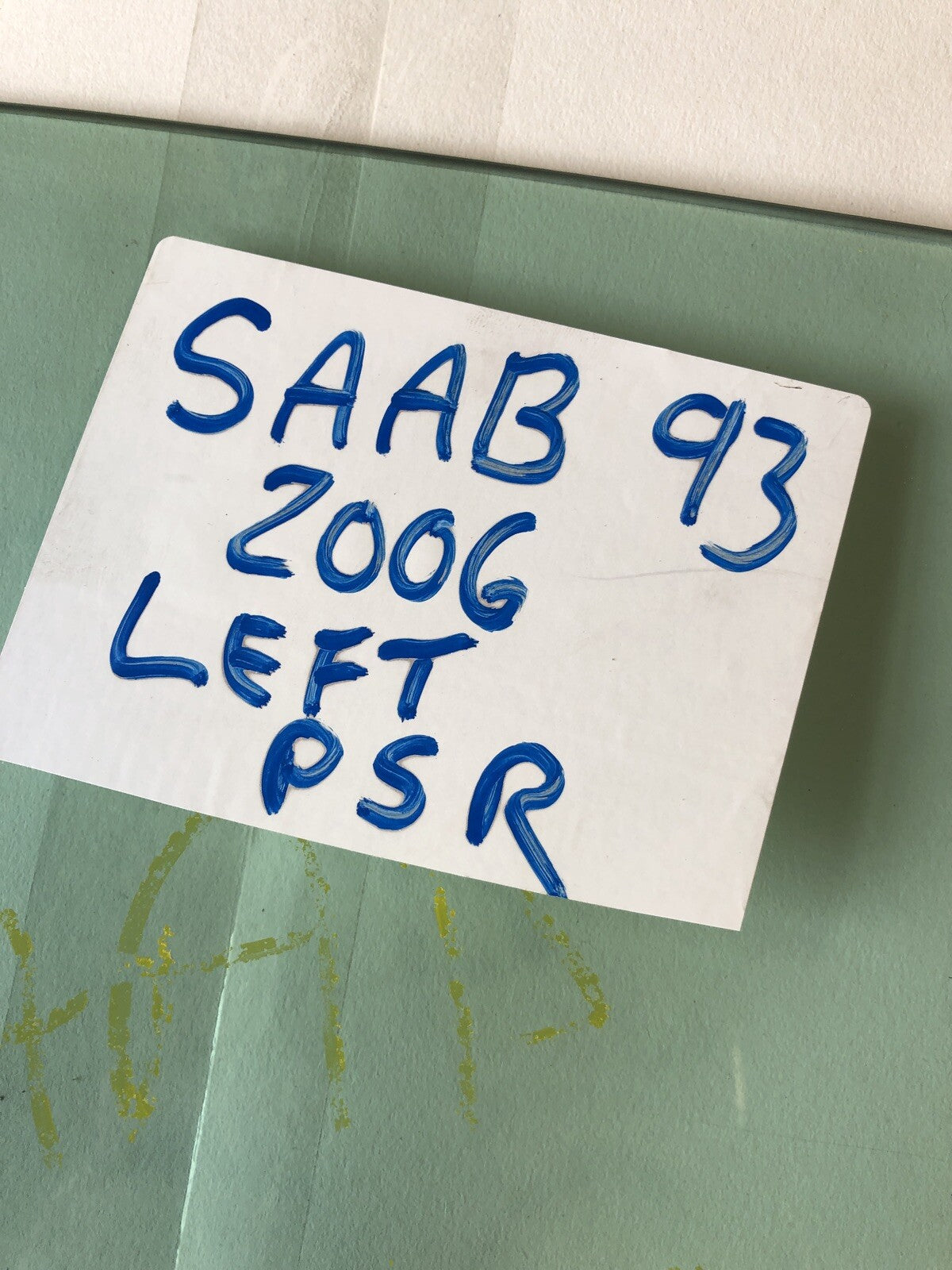 Saab 93 2006 Left Rear Window Glass