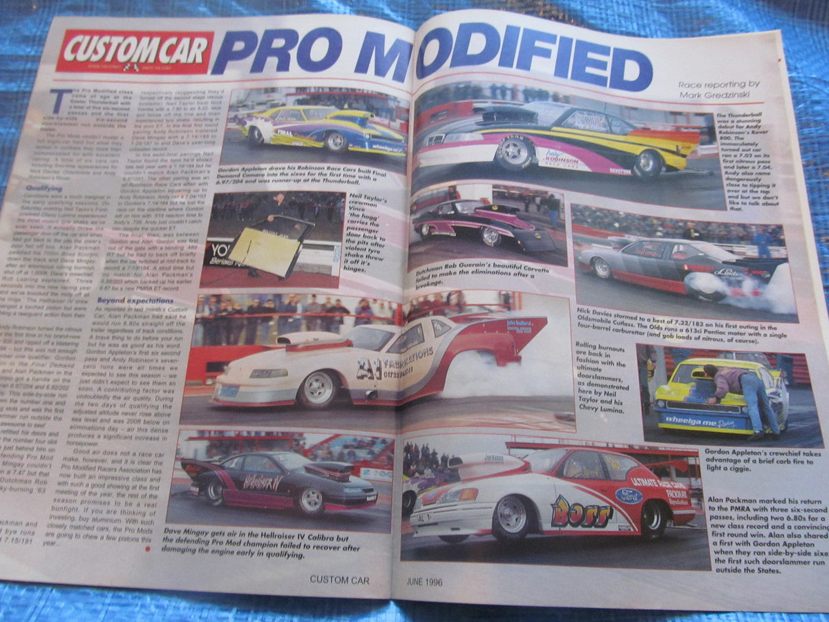 CUSTOM CAR MAGAZINE JUNE 1996 MORRIS MINOR UK STREET RACERS 34 COUPE #bk1