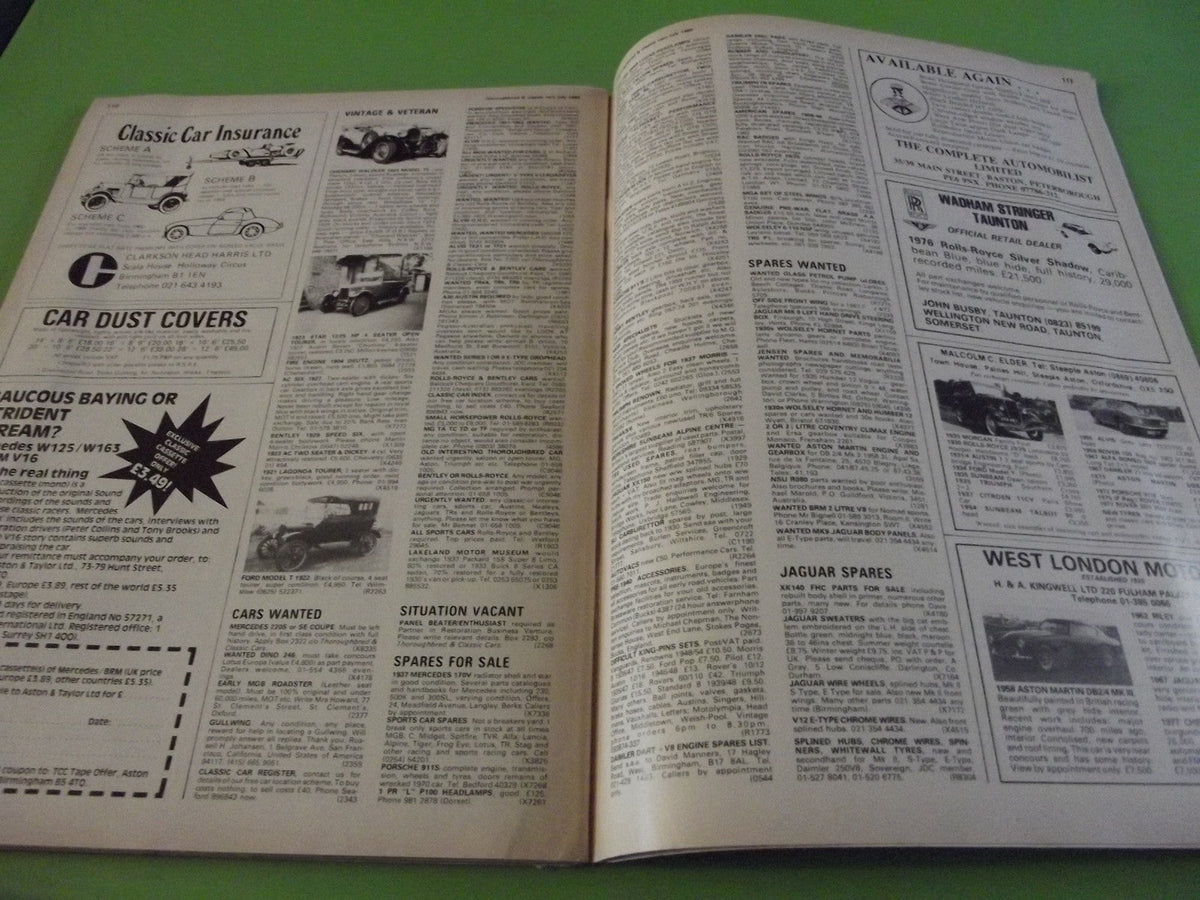 THOROUGHBRED AND CLASSIC CARS MAGAZINE JULY 1980 #C4