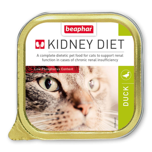 Beaphar Kidney Diet Food for Cats - Duck - 100g - Case of 16