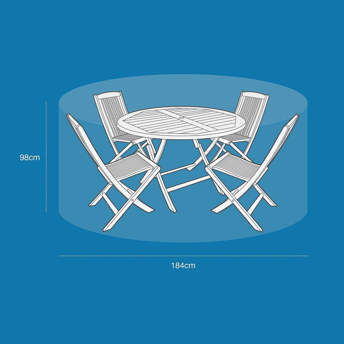 Patio Set Cover - Medium Round