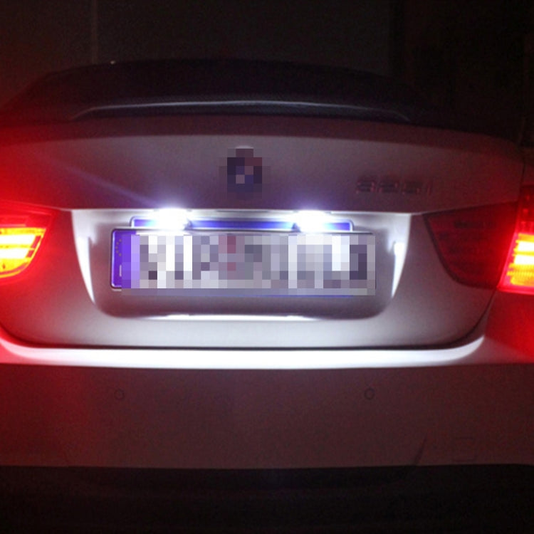 2 PCS License Plate Light with 24 SMD-3528 Lamps for Peugeot Citroen, For Peugeot