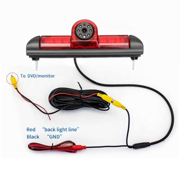 PZ460 Car Waterproof HD High Position Brake Light View Camera for Fiat / Citroen / Peugeot, PZ460