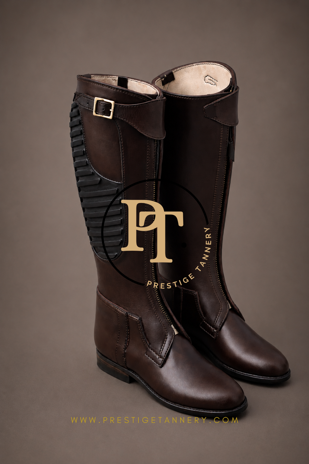Professional Polo Boots for Men (Chocolate Brown)
