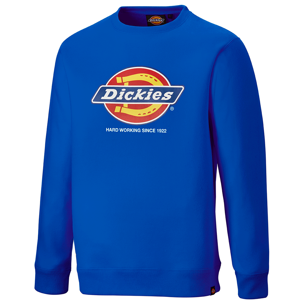 Dickies DT3010 22 Longton Graphic Logo Sweatshirt Royal Blue 3XL