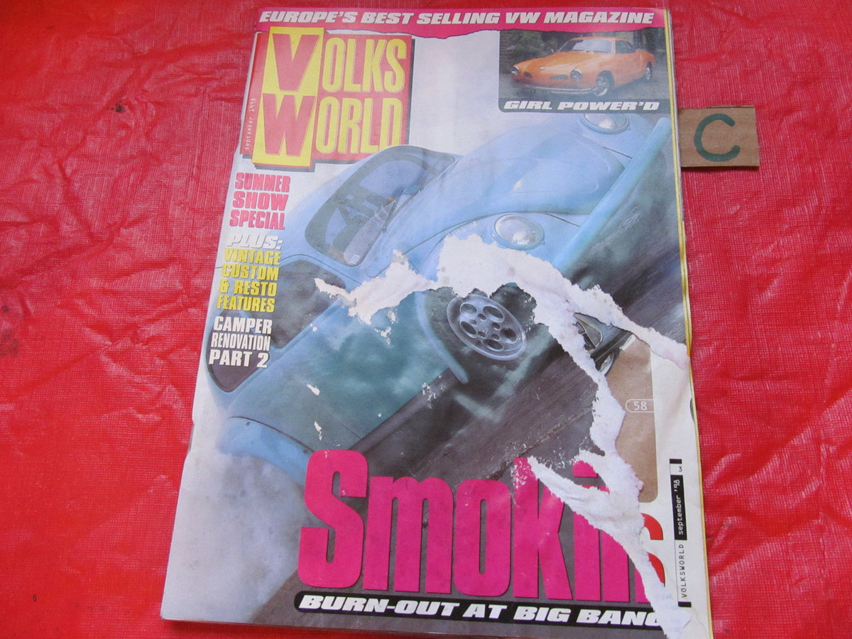 VOLKS WORLD VW MAGAZINE September 1998 KARMANN GHIA-NEW BEETLE-SPLIT SCREEN BUS