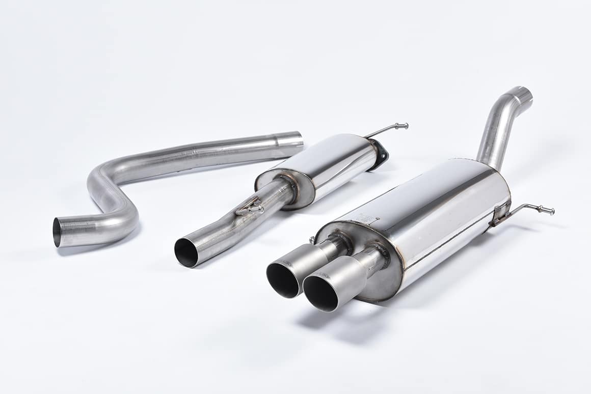 Milltek Ford Fiesta Mk7 ST 1.6L EcoBoost (182PS & 200PS) (13-19) Cat-Back Exhaust – Race System- Non Resonated- Titanium Tips – SSXFD144