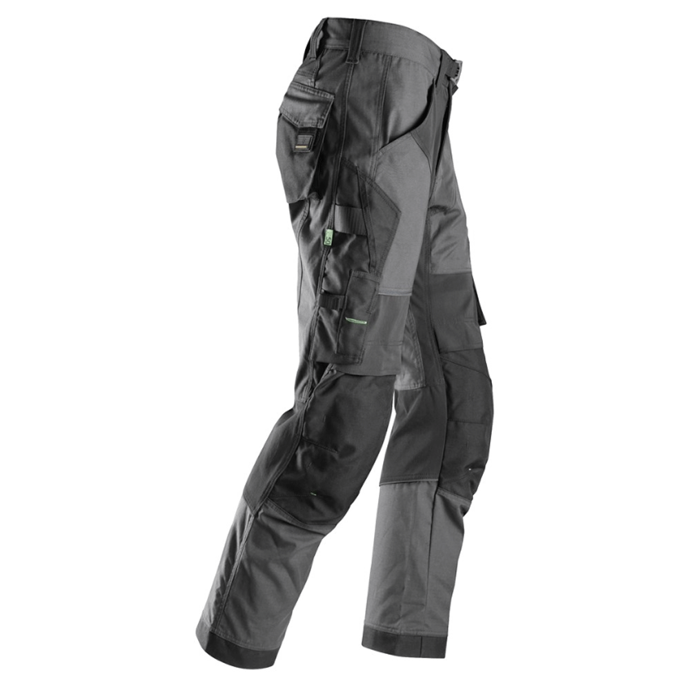 Snickers 6903 FlexiWork Stretch Kneepad Work Trousers Steel Grey