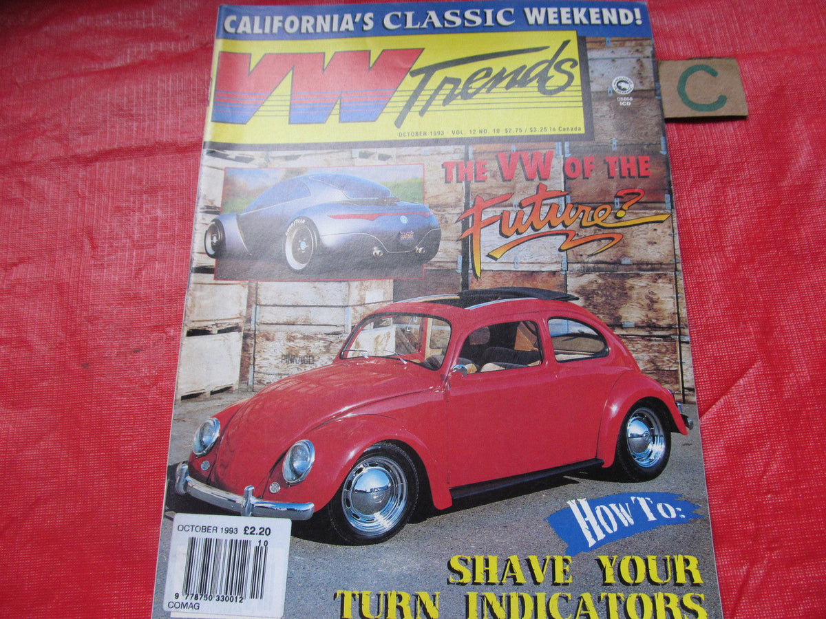 VW TRENDS MAGAZINE October 1993 CONCEPT BEETLE-KARMANN GHIA-87 GOLF GTI-FASTBACK