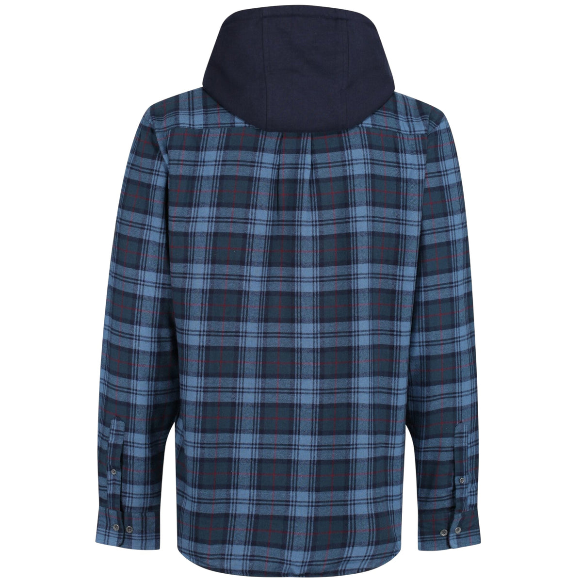 Mens Regatta Seige Fleece Lined Hooded Check Shirt