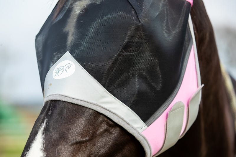 Horse Fly Mask - Baby Pink