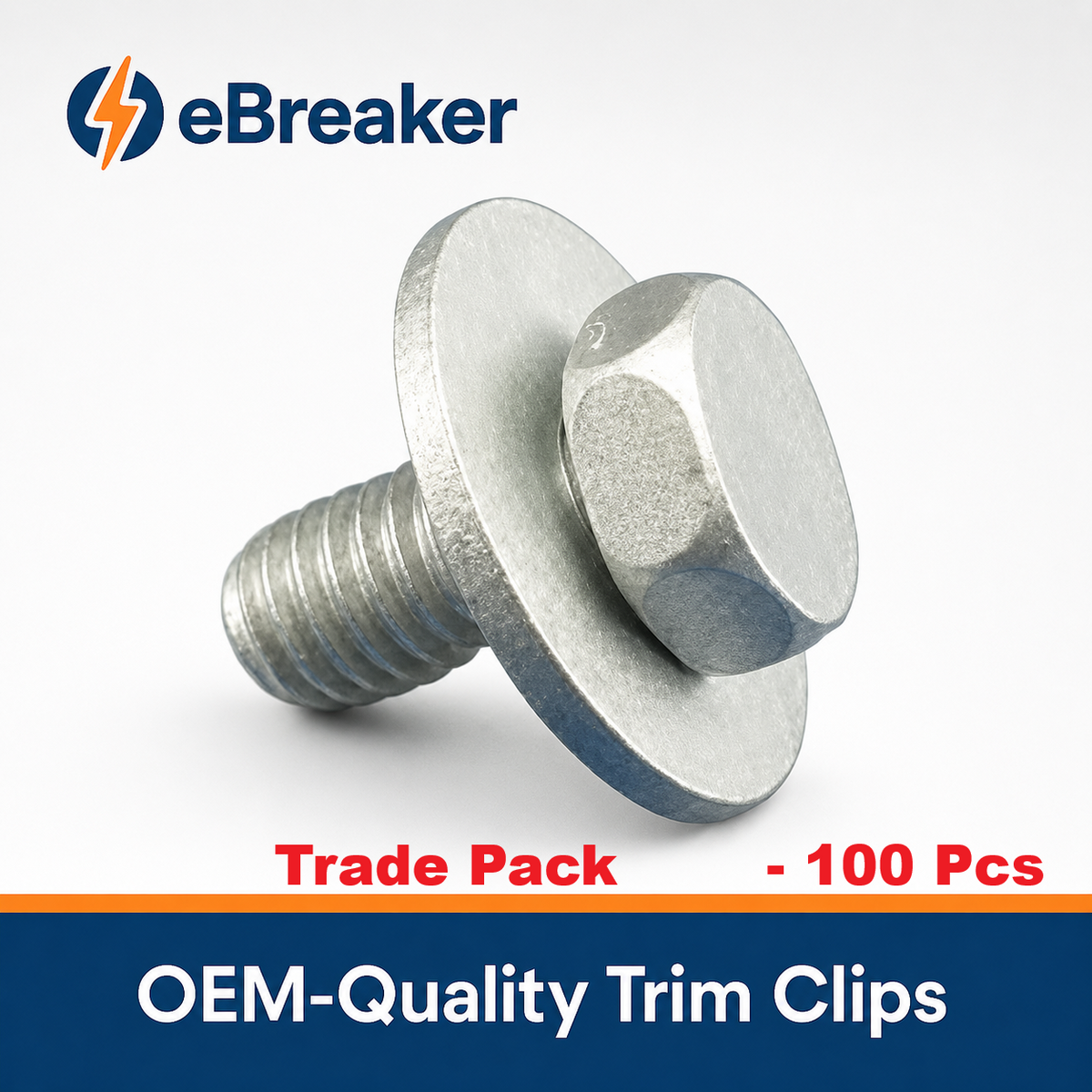 Automotive Universal M6 Captive Washer Bolt 10mm Hex Head