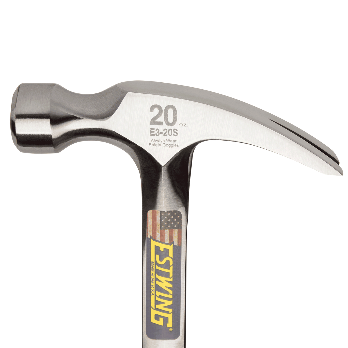 Estwing Straight Claw Hammer - One Piece Steel Blue Vinyl Handle