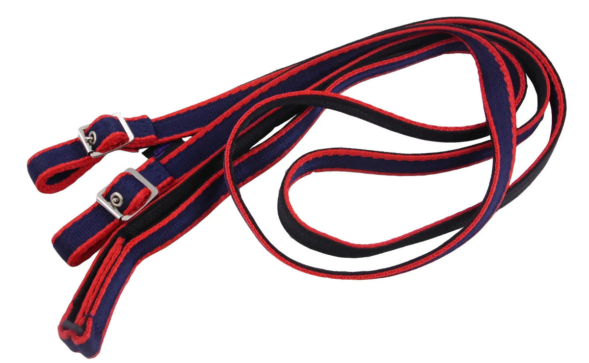 Rubber Grip Webbing Reins - Buckle Attachment