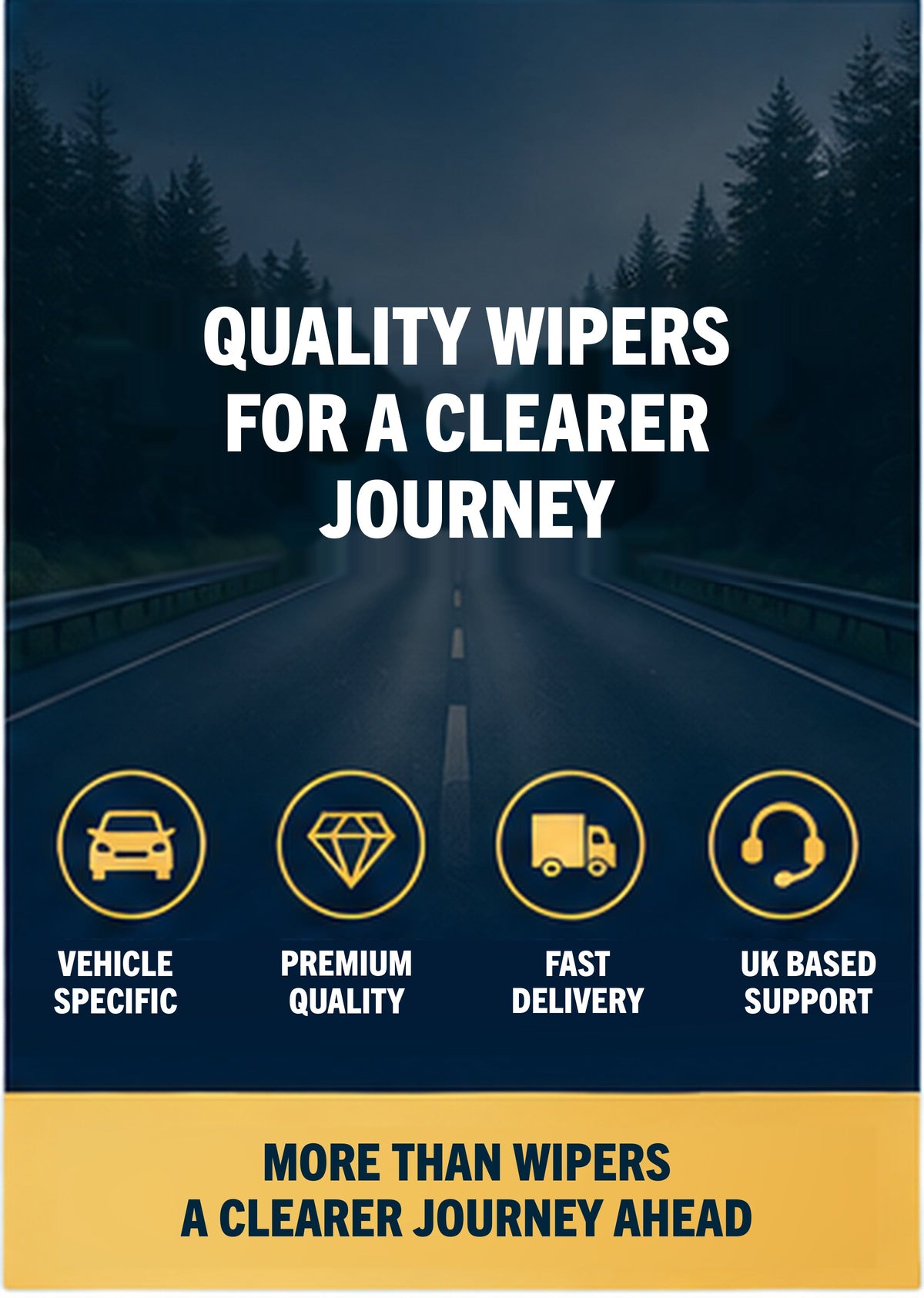 FORD TRANSIT CUSTOM Van Apr 2012 Onwards Wiper Blade Kit